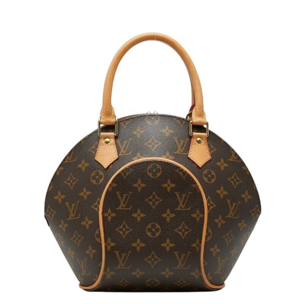 Louis Vuitton Monogram Ellipse Handbag Brown Leather